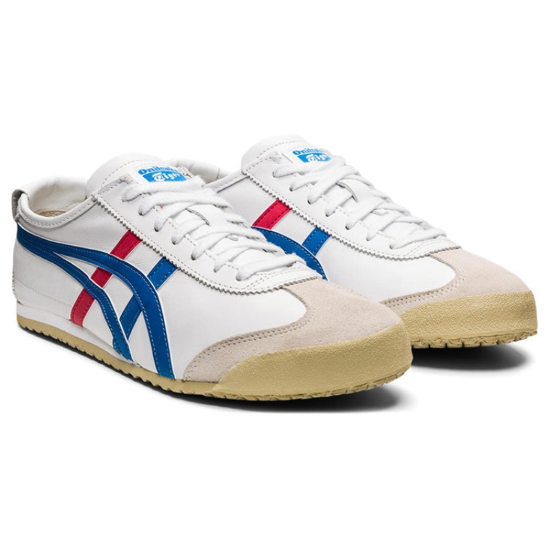 White / Blue Men's Onitsuka Tiger Mexico 66 Online India | W1M-6576