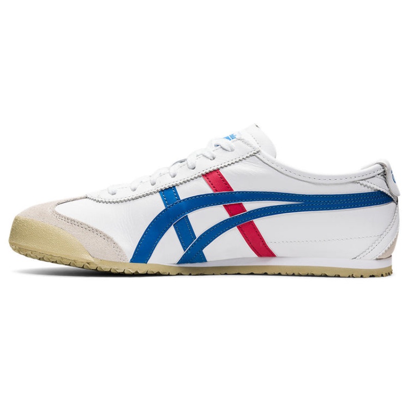 White / Blue Men's Onitsuka Tiger Mexico 66 Online India | W1M-6576