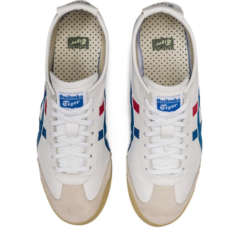 White / Blue Men's Onitsuka Tiger Mexico 66 Online India | W1M-6576