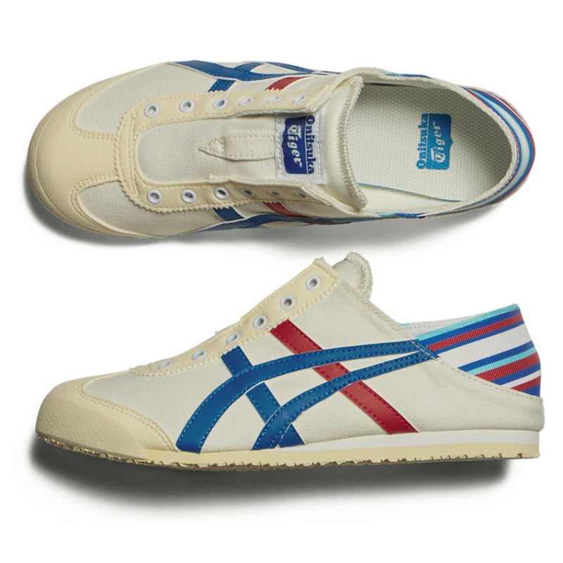 White / Blue Men's Onitsuka Tiger Mexico 66 Paraty Online India | G0L-5255