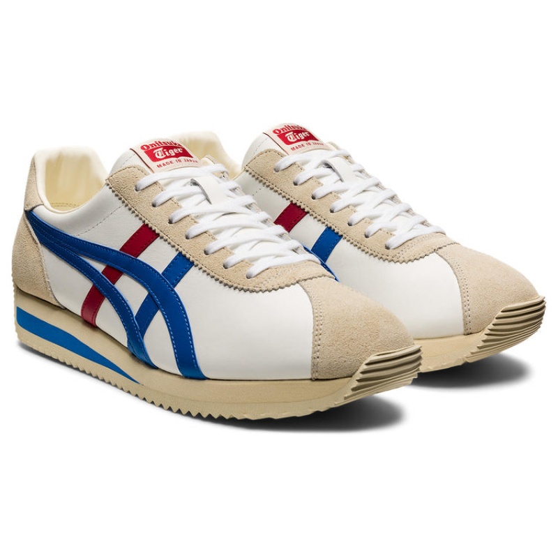 White / Blue Men's Onitsuka Tiger Moal 77 Nm Nippon Made Online India | H9V-9582