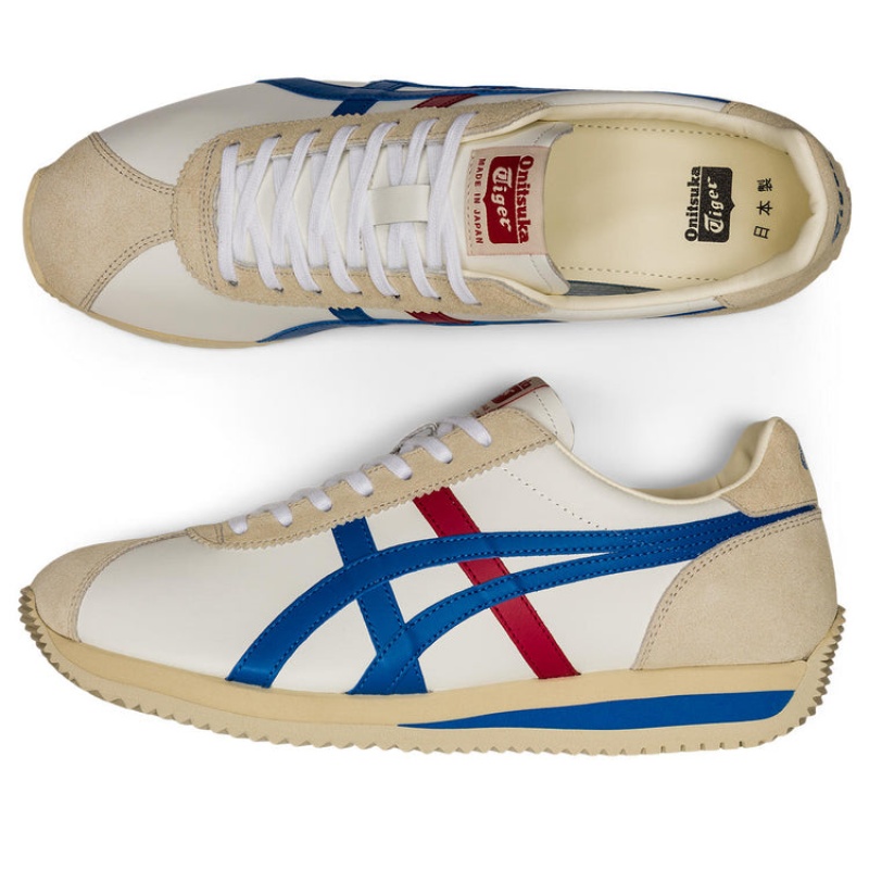 White / Blue Men's Onitsuka Tiger Moal 77 Nm Nippon Made Online India | H9V-9582