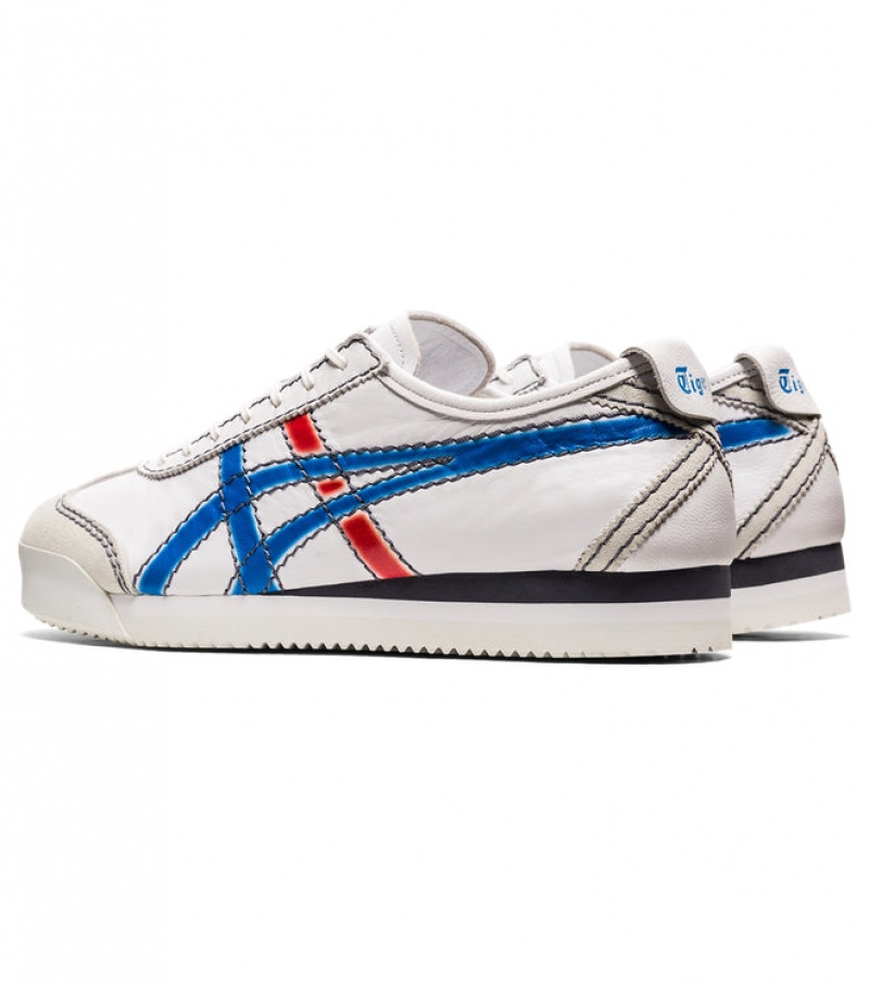 White / Blue Men's Onitsuka Tiger Pf Mexico 66 SD Online India | W7H-2179