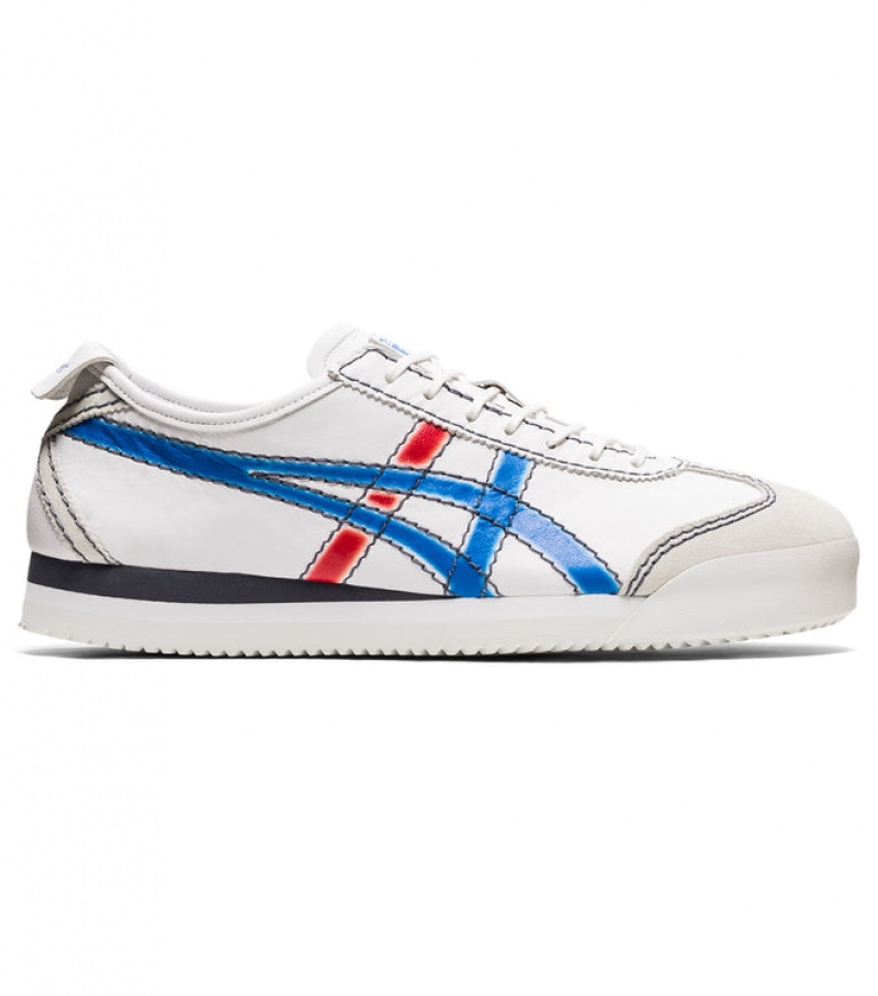 White / Blue Men\'s Onitsuka Tiger Pf Mexico 66 SD Online India | W7H-2179