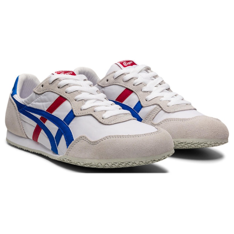 White / Blue Men's Onitsuka Tiger Serrano Online India | P8Q-9194