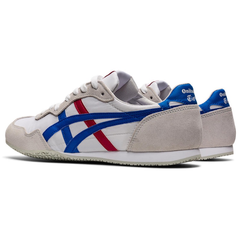 White / Blue Men's Onitsuka Tiger Serrano Online India | P8Q-9194