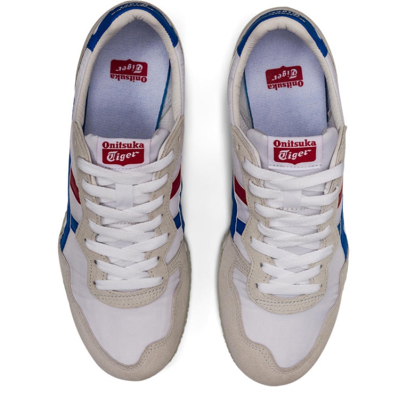 White / Blue Men's Onitsuka Tiger Serrano Online India | P8Q-9194