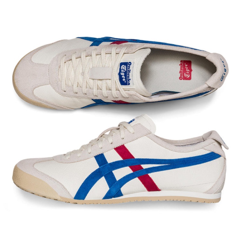 White / Blue Men's Onitsuka Tiger Vin Mexico 66 Online India | K9P-1185