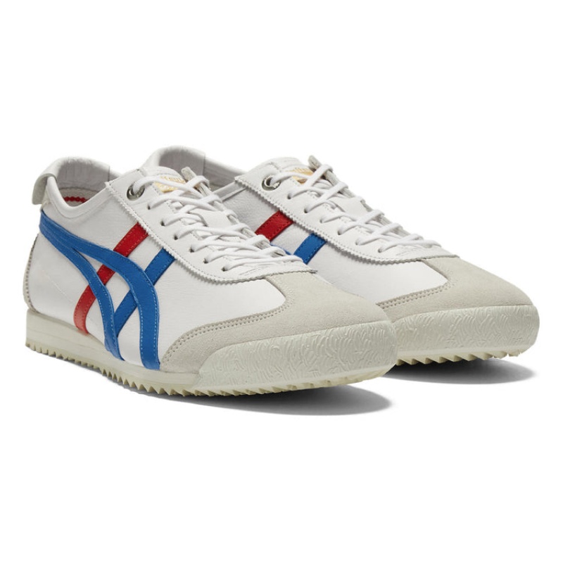 White / Blue Women's Onitsuka Tiger Mexico 66 SD Online India | S9D-4707