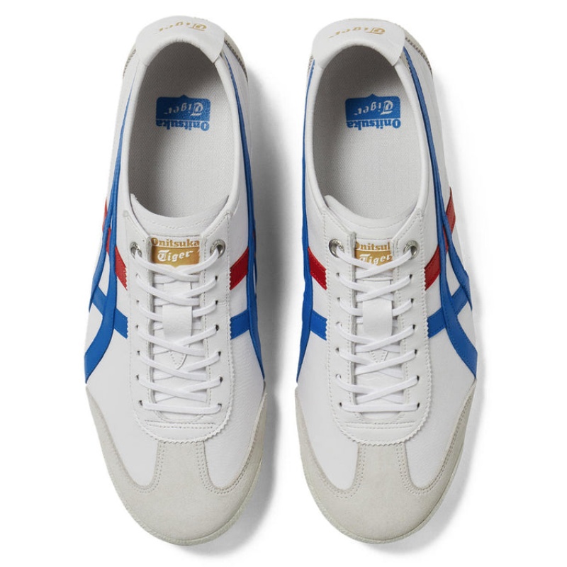 White / Blue Women's Onitsuka Tiger Mexico 66 SD Online India | S9D-4707