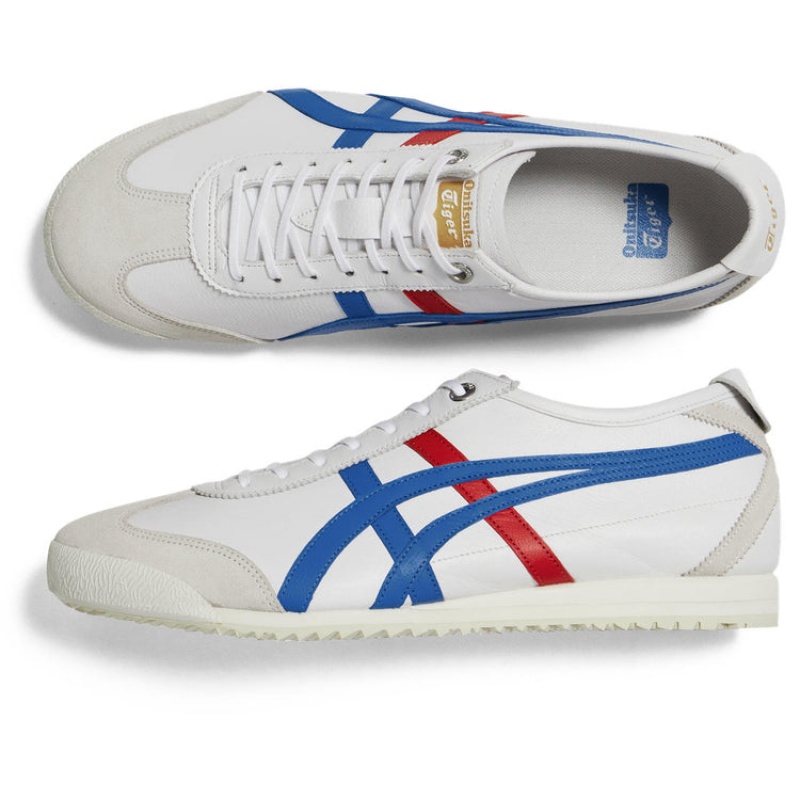 White / Blue Women's Onitsuka Tiger Mexico 66 SD Online India | S9D-4707