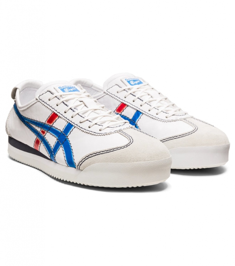 White / Blue Women's Onitsuka Tiger Pf Mexico 66 SD Online India | B2Z-9172