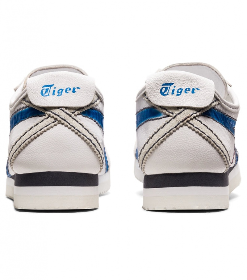 White / Blue Women's Onitsuka Tiger Pf Mexico 66 SD Online India | B2Z-9172