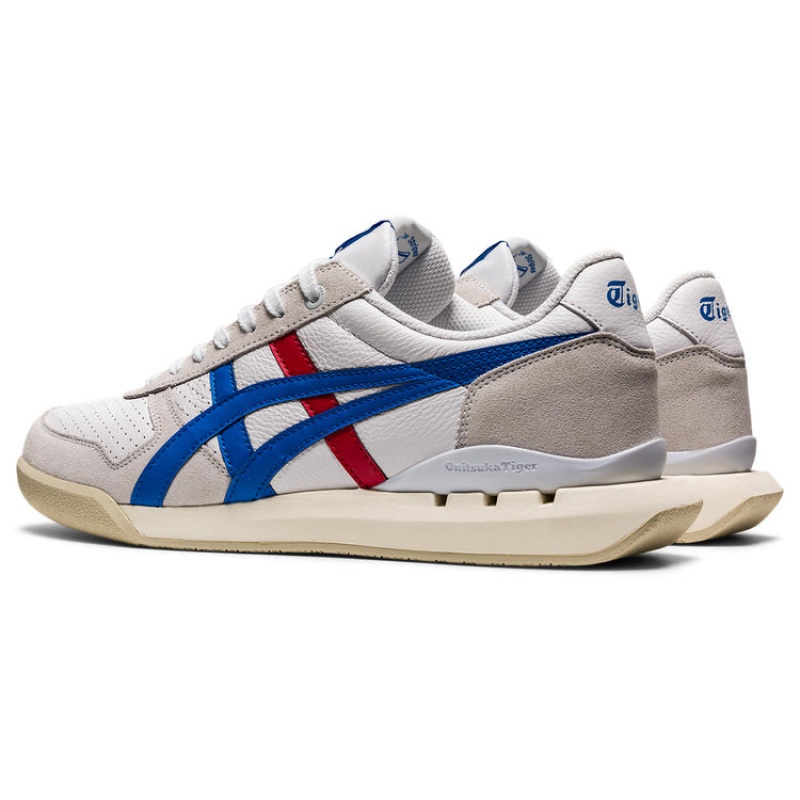 White / Blue Women's Onitsuka Tiger Ultimate 81 Ex Sneakers Online India | R5P-5202