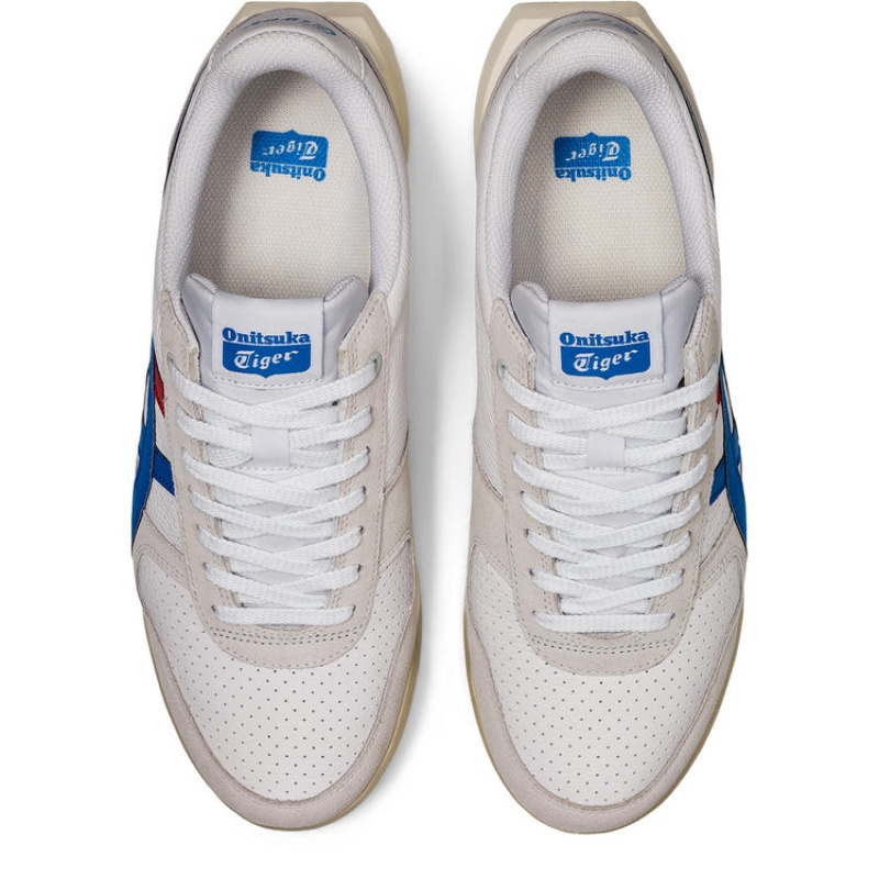 White / Blue Women's Onitsuka Tiger Ultimate 81 Ex Sneakers Online India | R5P-5202