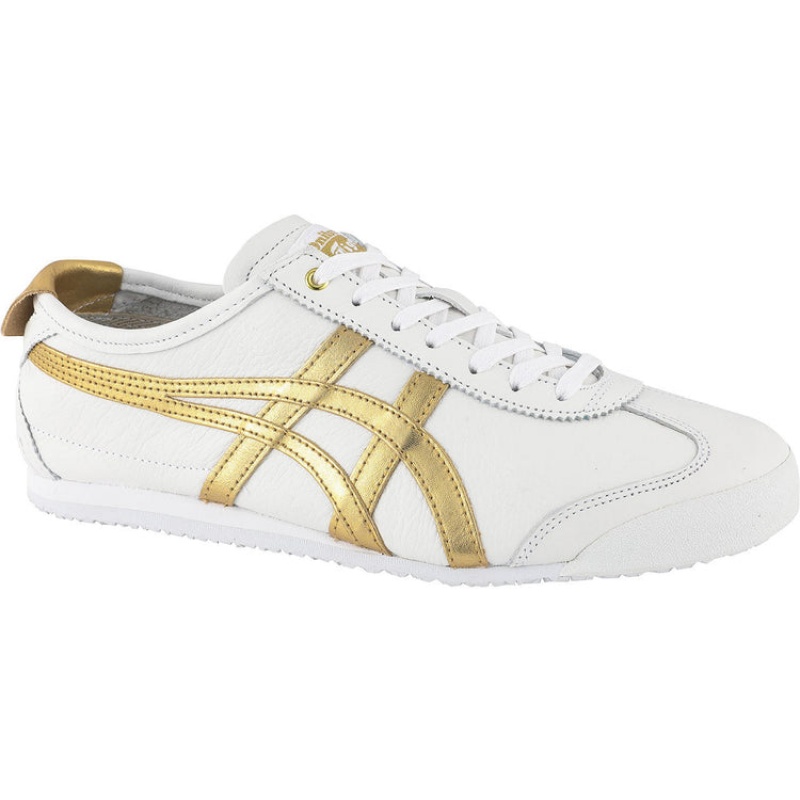 White / Gold Men's Onitsuka Tiger Mexico 66 Online India | E0I-5035