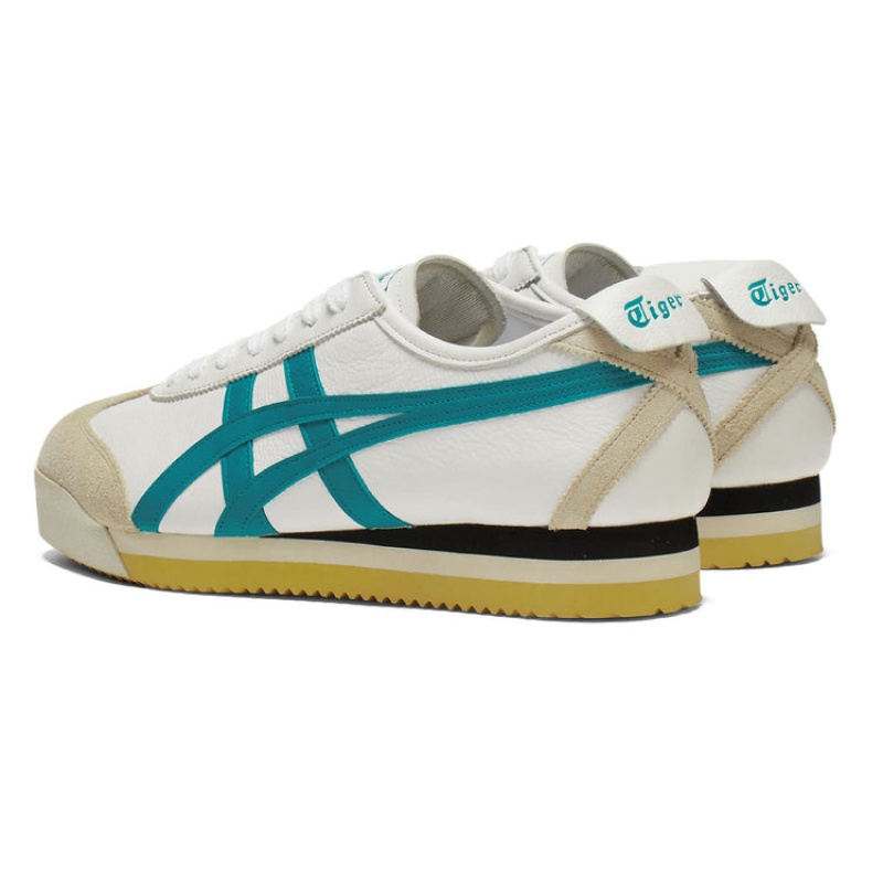 White / Green Men's Onitsuka Tiger Pf Mexico 66 SD Online India | R2O-3678