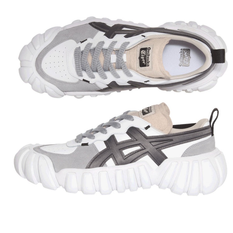 White / Grey Women's Onitsuka Tiger Dentigre Ls Sneakers Online India | N8P-4110