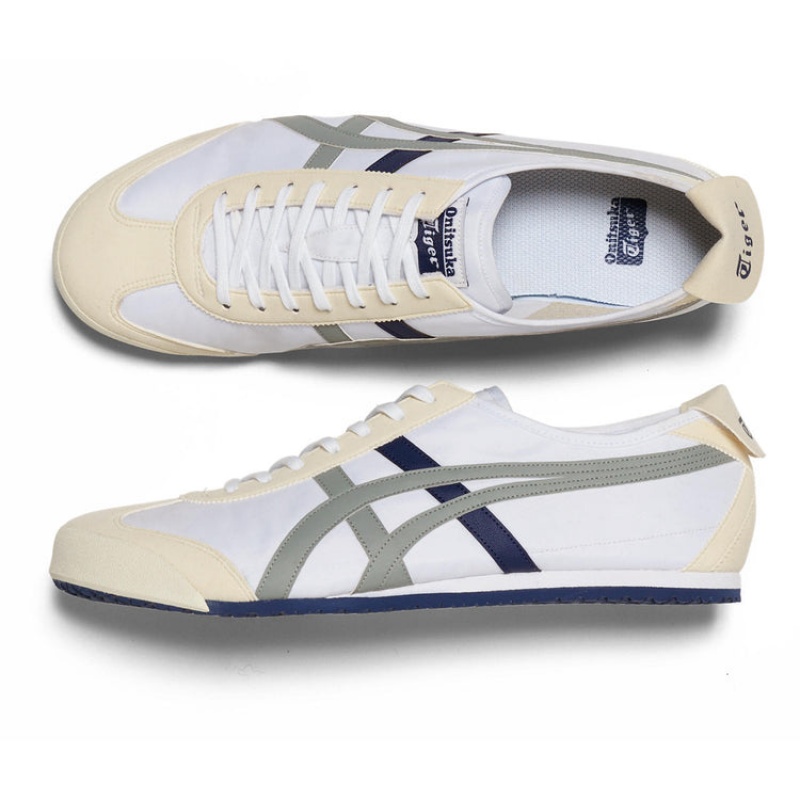 White / Grey Women's Onitsuka Tiger Mexico 66 Online India | R9Q-6571