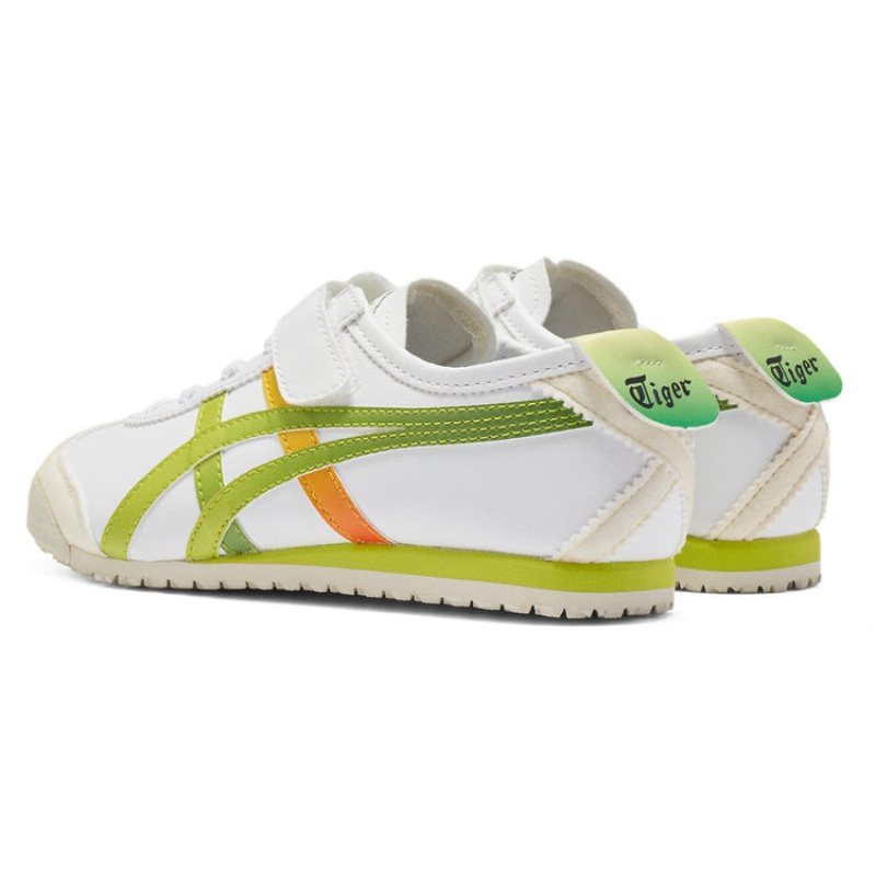 White / Light Green Kids' Onitsuka Tiger Mexico 66 Online India | U4H-7000