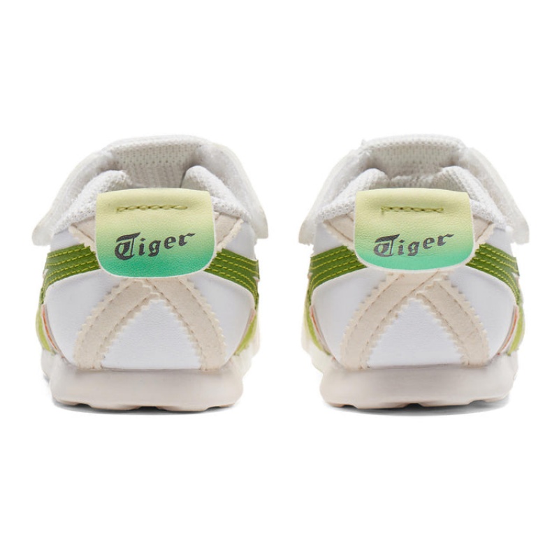 White / Light Green Kids' Onitsuka Tiger Mexico 66 Online India | U4H-7000