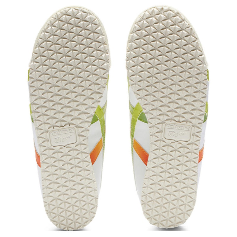 White / Light Green Kids' Onitsuka Tiger Mexico 66 Online India | U4H-7000