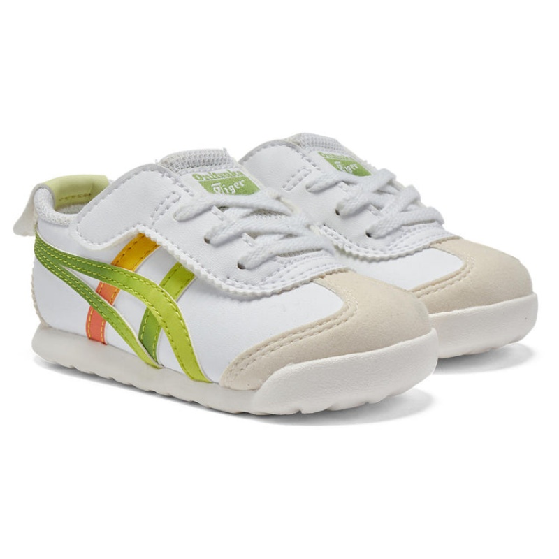 White / Light Green Kids' Onitsuka Tiger Mexico 66 Online India | V1Q-6428