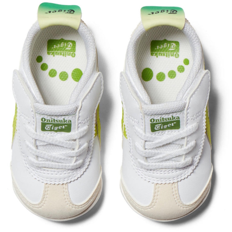 White / Light Green Kids' Onitsuka Tiger Mexico 66 Online India | V1Q-6428