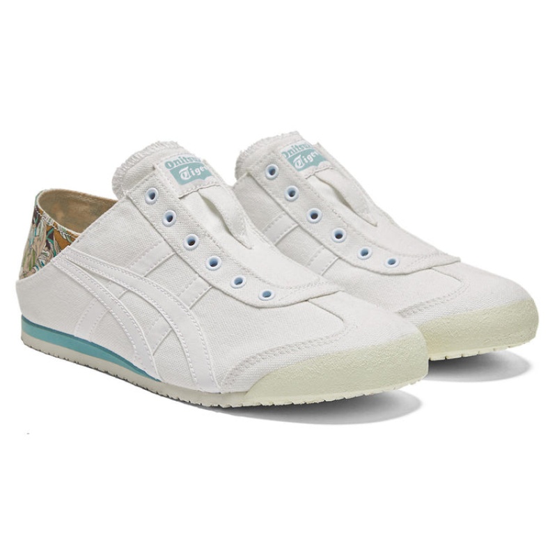 White / Light Green Men's Onitsuka Tiger Mexico 66 Paraty Online India | J3D-3078