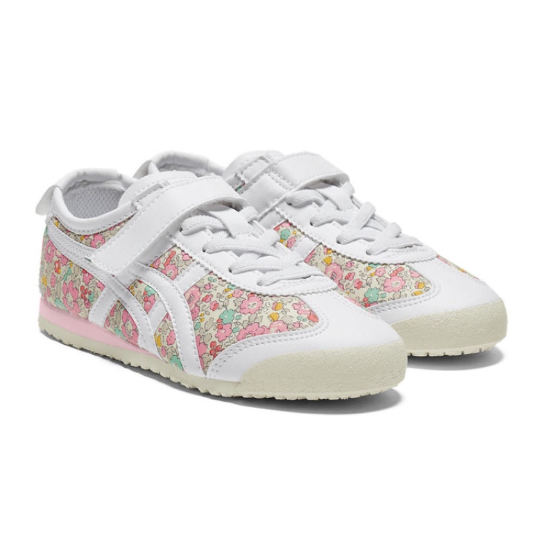 White / Pink Kids' Onitsuka Tiger Mexico 66 Online India | L6E-2693