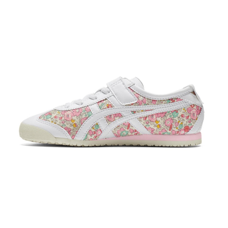 White / Pink Kids' Onitsuka Tiger Mexico 66 Online India | L6E-2693