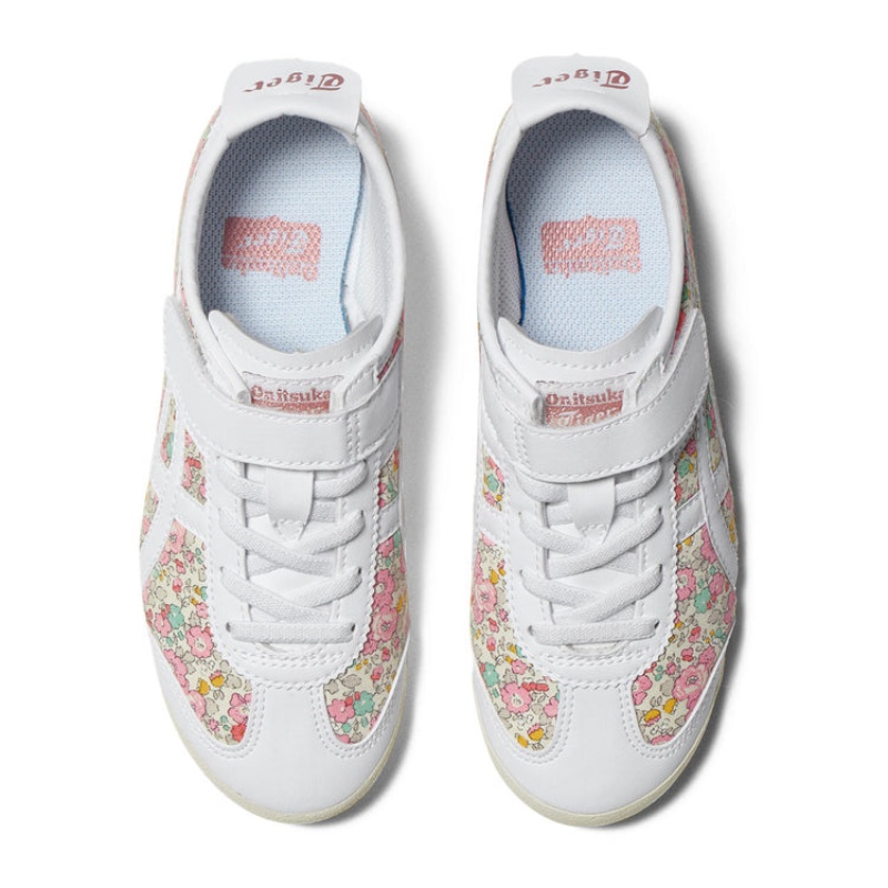 White / Pink Kids' Onitsuka Tiger Mexico 66 Online India | L6E-2693