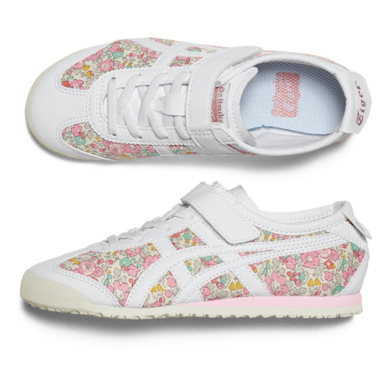 White / Pink Kids' Onitsuka Tiger Mexico 66 Online India | L6E-2693