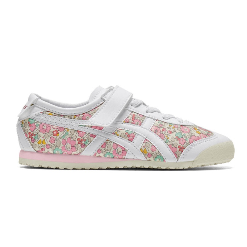 White / Pink Kids\' Onitsuka Tiger Mexico 66 Online India | L6E-2693