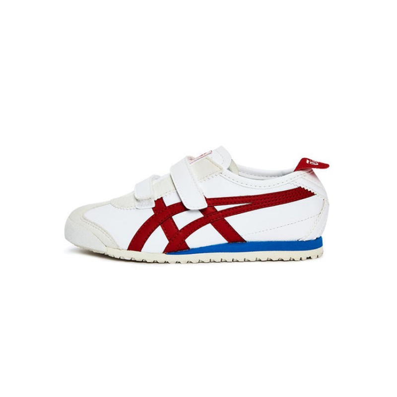 White / Red Kids' Onitsuka Tiger Baja Mexico 66 Online India | A4U-0229