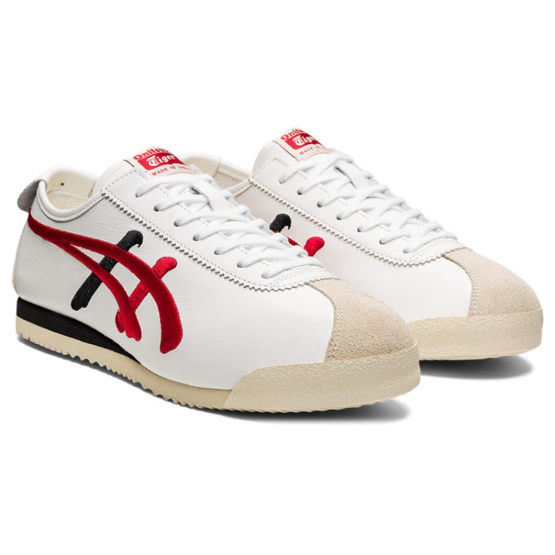 White / Red Men's Onitsuka Tiger Limber Up Nm Nippon Made Online India | U5D-6501