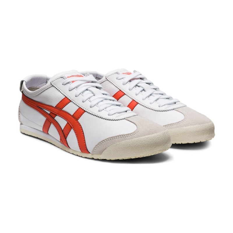 White / Red Men's Onitsuka Tiger Mexico 66 Online India | I4M-2110