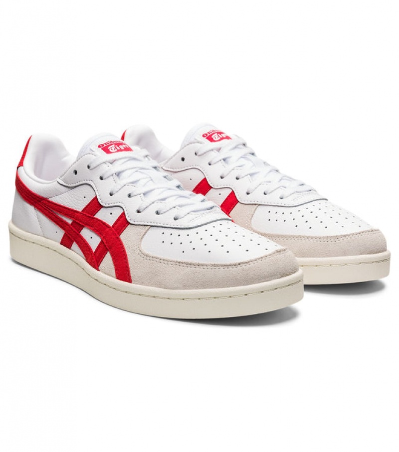 White / Red Women's Onitsuka Tiger Gsm Sneakers Online India | A6D-8336