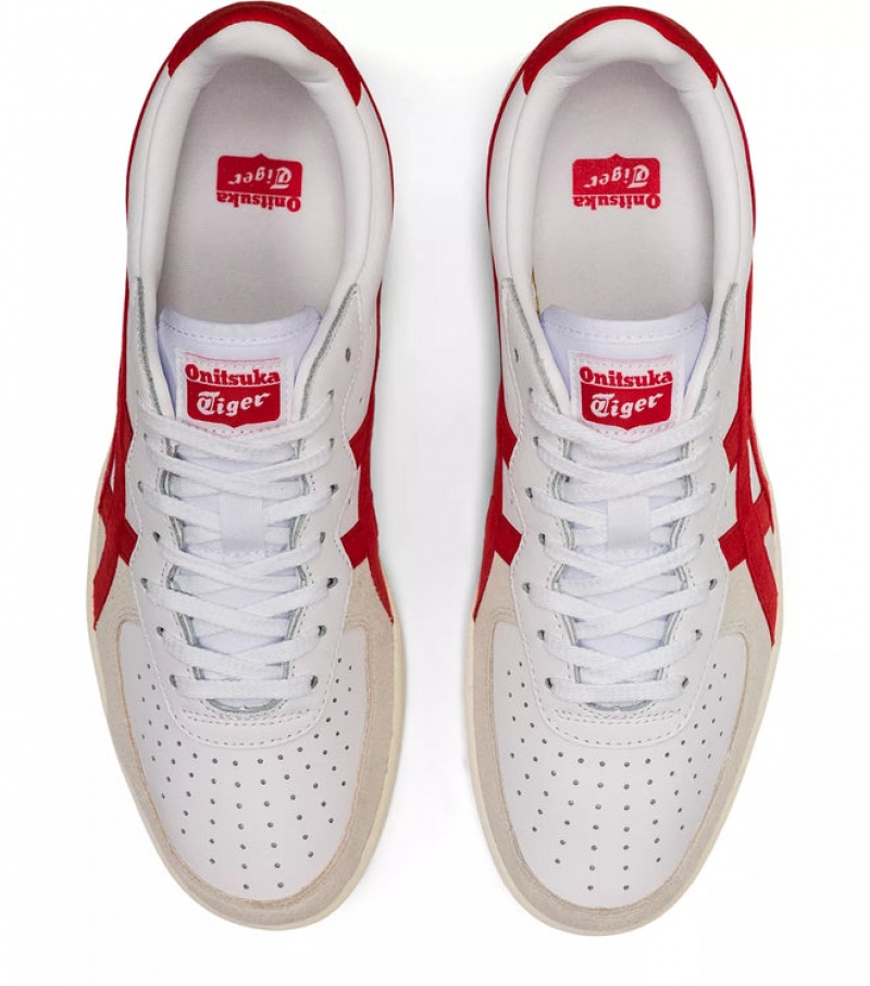 White / Red Women's Onitsuka Tiger Gsm Sneakers Online India | A6D-8336