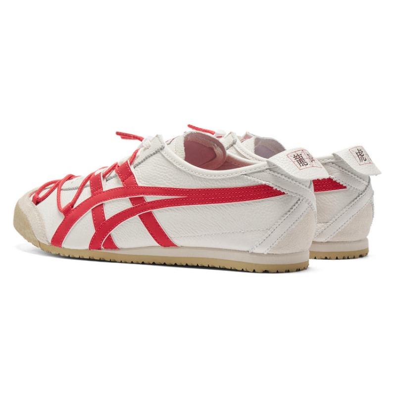 White / Red Women's Onitsuka Tiger Mexico 66 Online India | Y9Z-7772