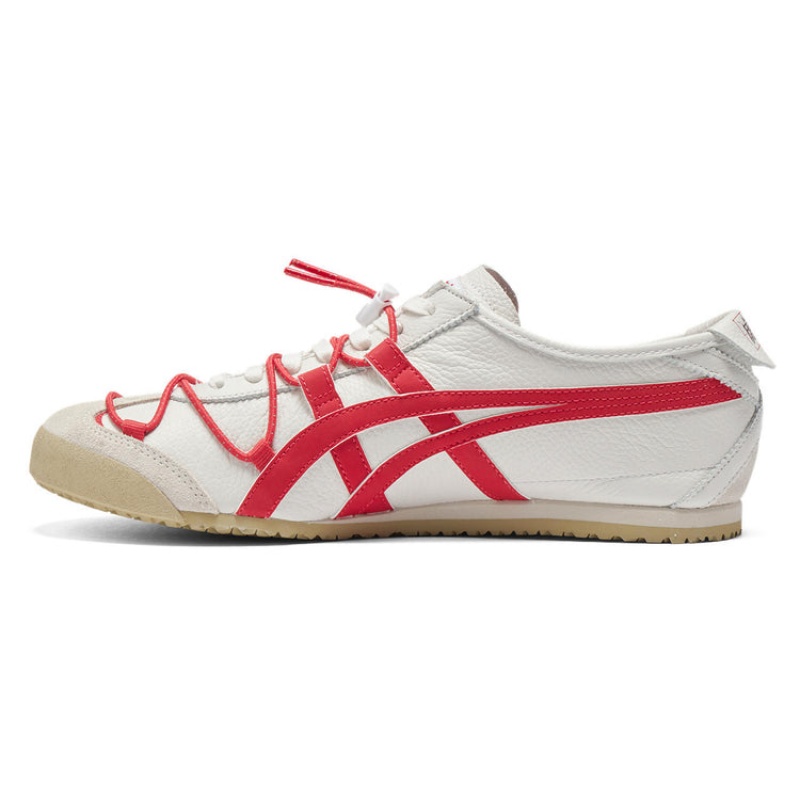 White / Red Women's Onitsuka Tiger Mexico 66 Online India | Y9Z-7772