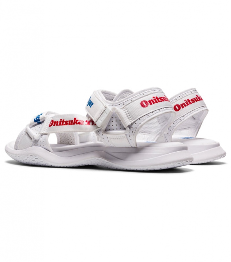 White / Red Women's Onitsuka Tiger Ohbori Strap Sneakers Online India | A3Y-0326