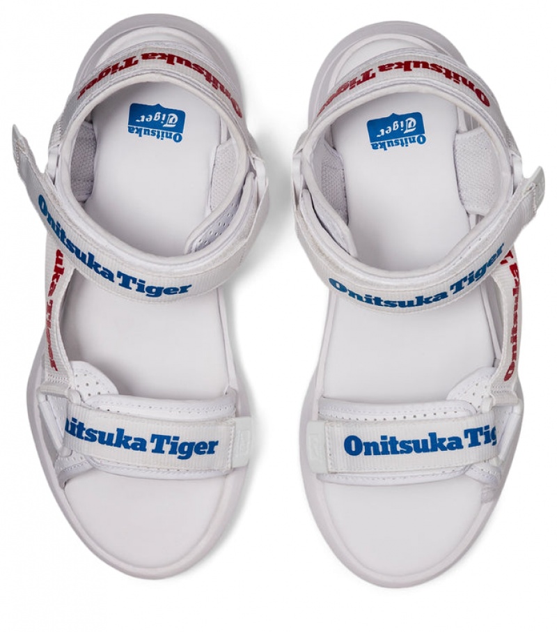 White / Red Women's Onitsuka Tiger Ohbori Strap Sneakers Online India | A3Y-0326