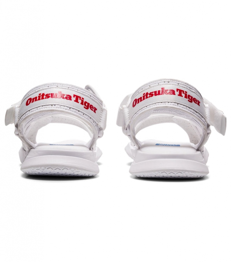 White / Red Women's Onitsuka Tiger Ohbori Strap Sneakers Online India | A3Y-0326