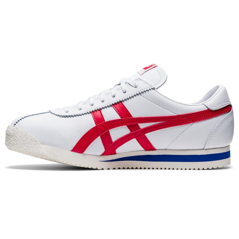 White / Red Women's Onitsuka Tiger Tiger Corsair Sneakers Online India | H6E-7831