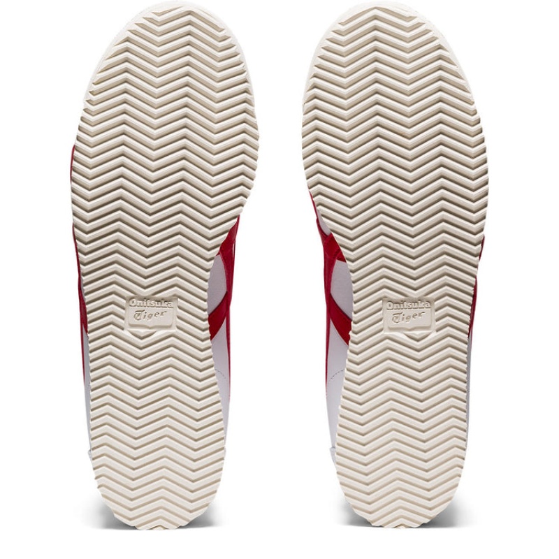 White / Red Women's Onitsuka Tiger Tiger Corsair Sneakers Online India | H6E-7831