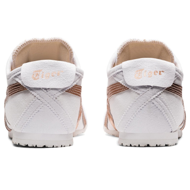 White / Rose Gold Men's Onitsuka Tiger Mexico 66 Slip-on Online India | X6S-4377