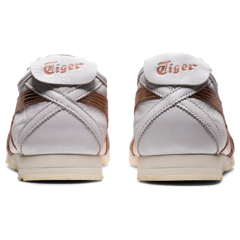 White / Rose Gold Women's Onitsuka Tiger Mexico 66 SD Online India | Q0R-4369