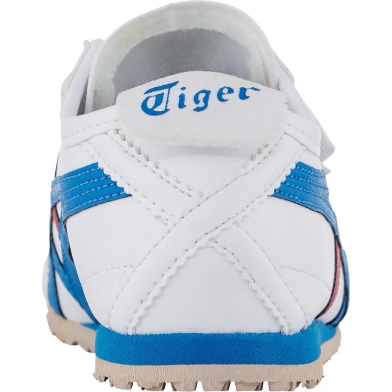 White / Royal Blue Kids' Onitsuka Tiger Baja Mexico 66 Online India | F1W-8894