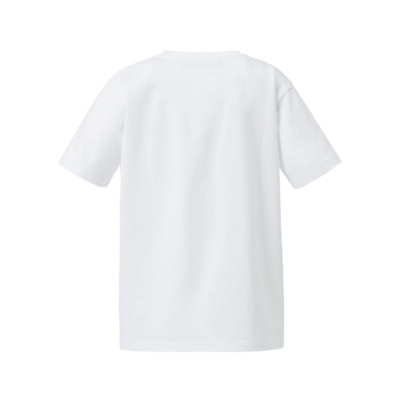 White / Silver Kids' Onitsuka Tiger Logo T Shirts Online India | O3E-1729